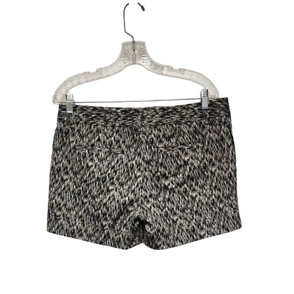 Express Chino Shorts Flat Front Cuffed Hem Black/White Size 10 - Picture 2 of 6